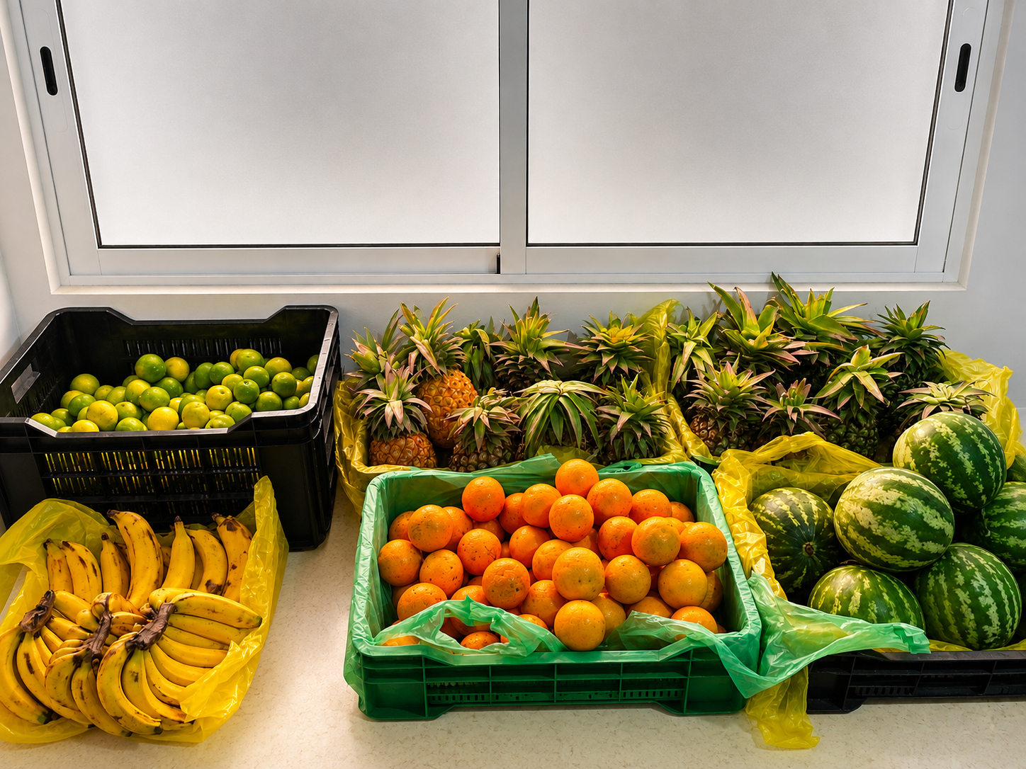 Fruta fresca na bankada